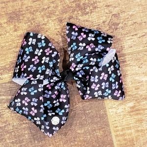 JoJo Siwa 8" Bow, Black w/Small Bows Print, NWOT